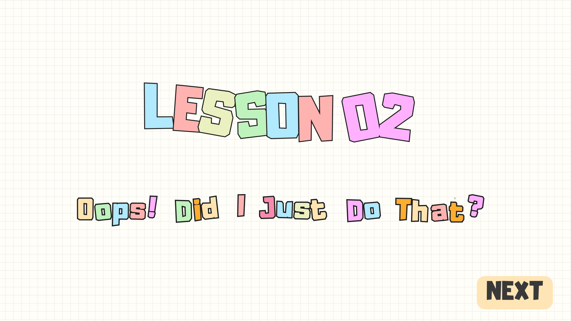 LESSON 2: 